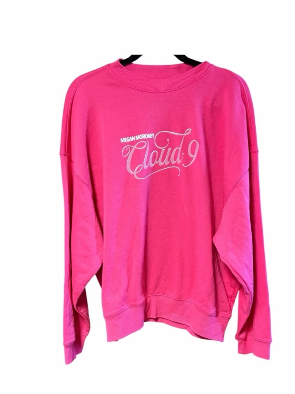 Megan Moroney Cloud 9 Pink Graphic Crewneck Sweatshirt